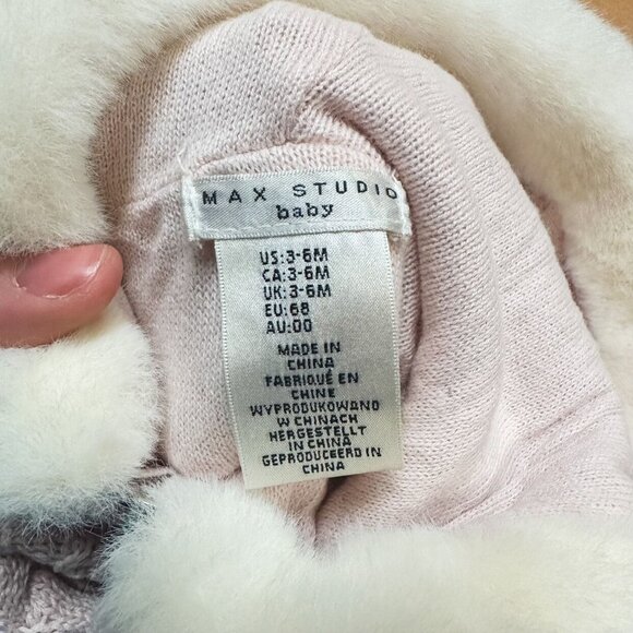 NWT Max Studio Baby Girls Pink Knitted Baby Bunting Size 3-6M - Picture 5 of 7